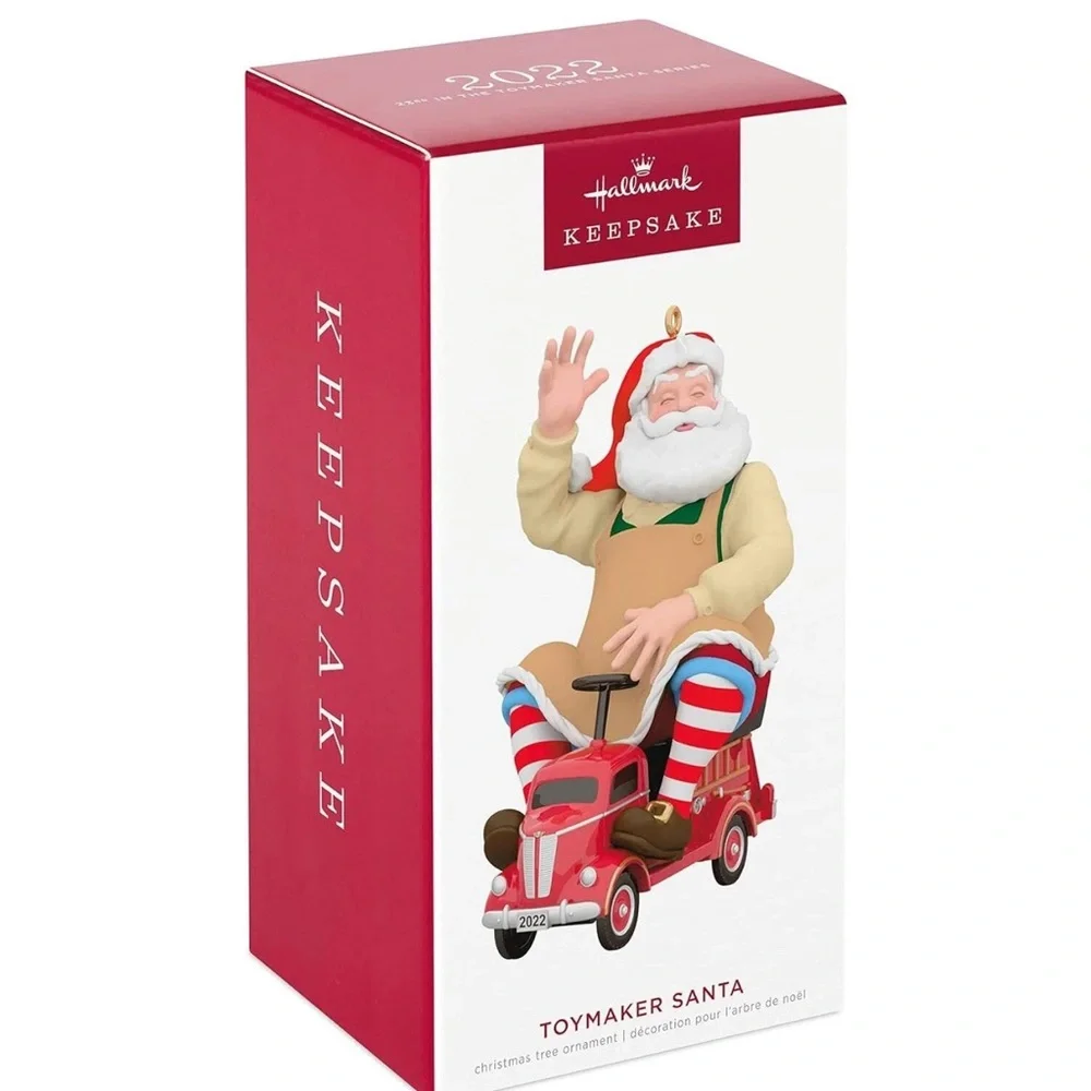 📌Hallmark 2022 Toymaker Santa Ornament